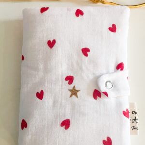 Carnet à médailles de ski coeurs